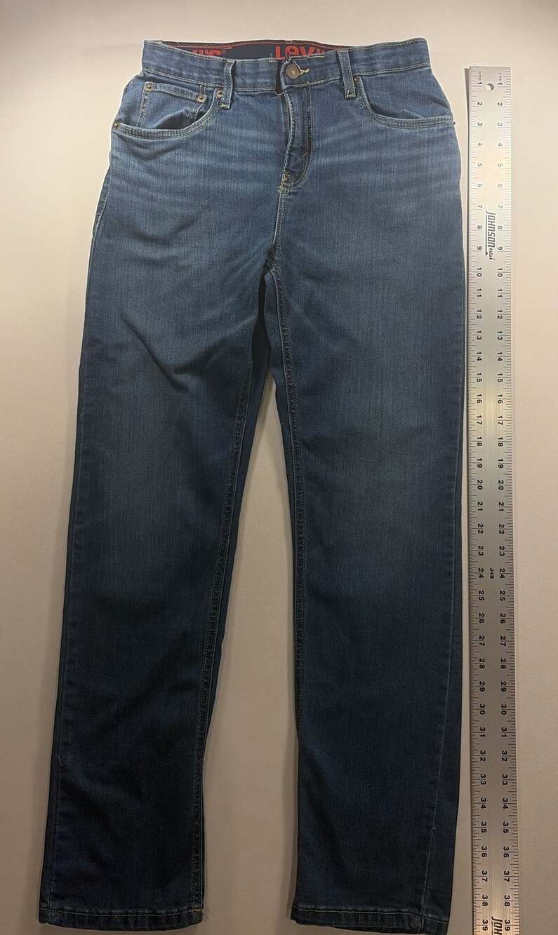 Levi's 514 Straight Jeans Size 18R Blue Denim